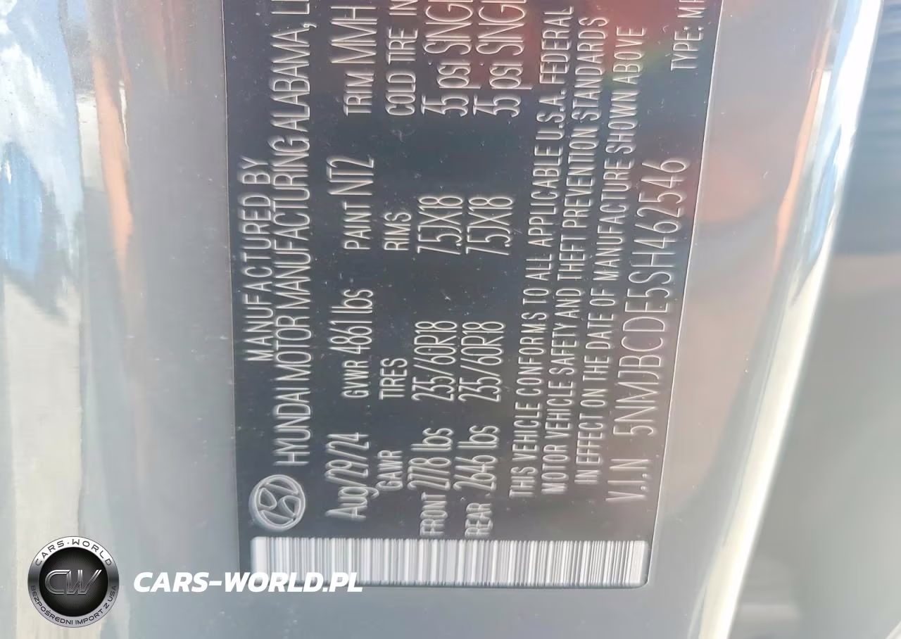 2025 Hyundai Tucson Sel VIN:5NMJBCDE5SH462546 - 13