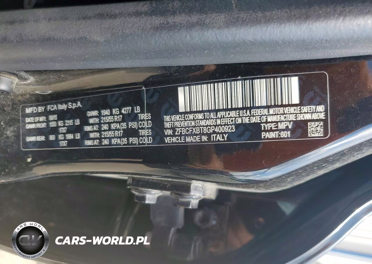 2016 Fiat 500X Easy VIN:ZFBCFXBT8GP400923 - 12