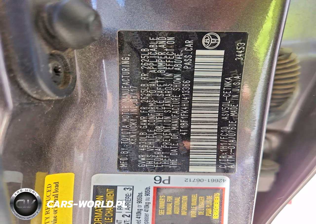 2017 Toyota Camry Le VIN:4T1BF1FK4HU413366 - 12