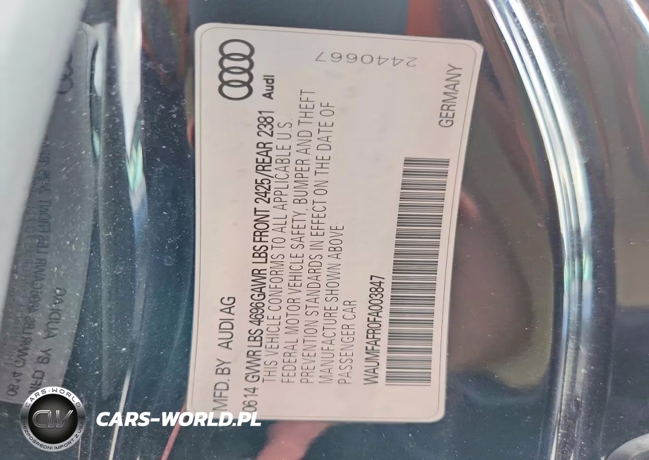 2015 Audi A5 Premium Plus VIN:WAUMFAFR0FA003847 - 12
