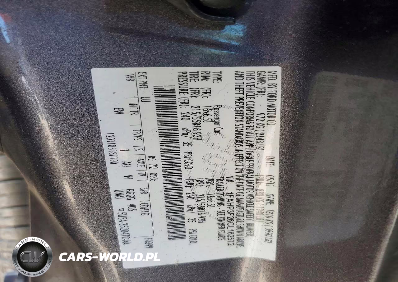 2012 Ford Focus Se VIN:1FAHP3F26CL162572 - 12