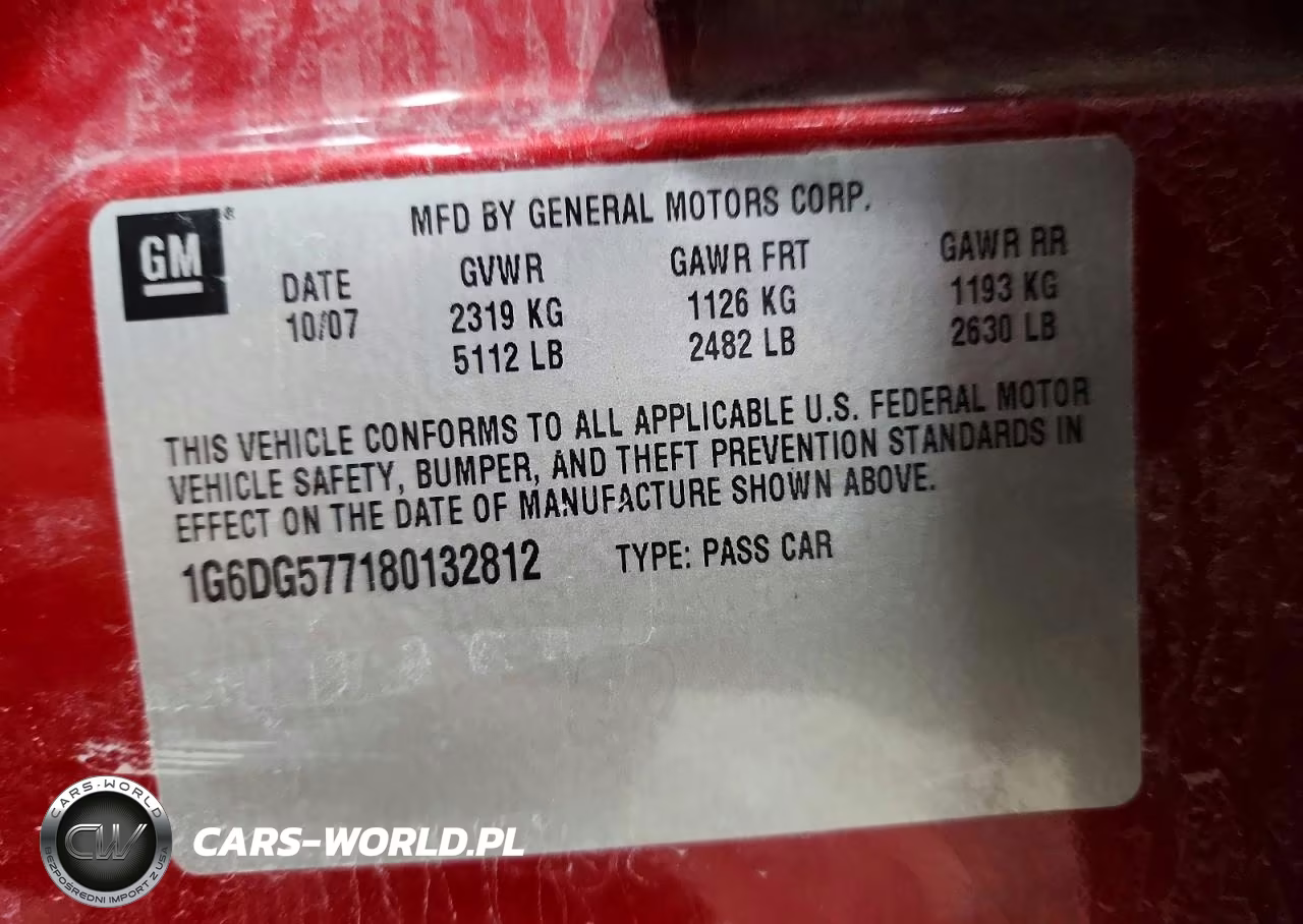 2008 Cadillac Cts VIN:1G6DG577180132812 - 12