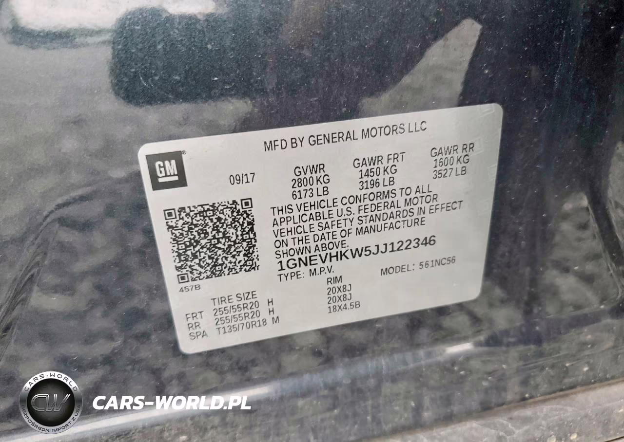 2018 Chevrolet Traverse Lt VIN:1GNEVHKW5JJ122346 - 13