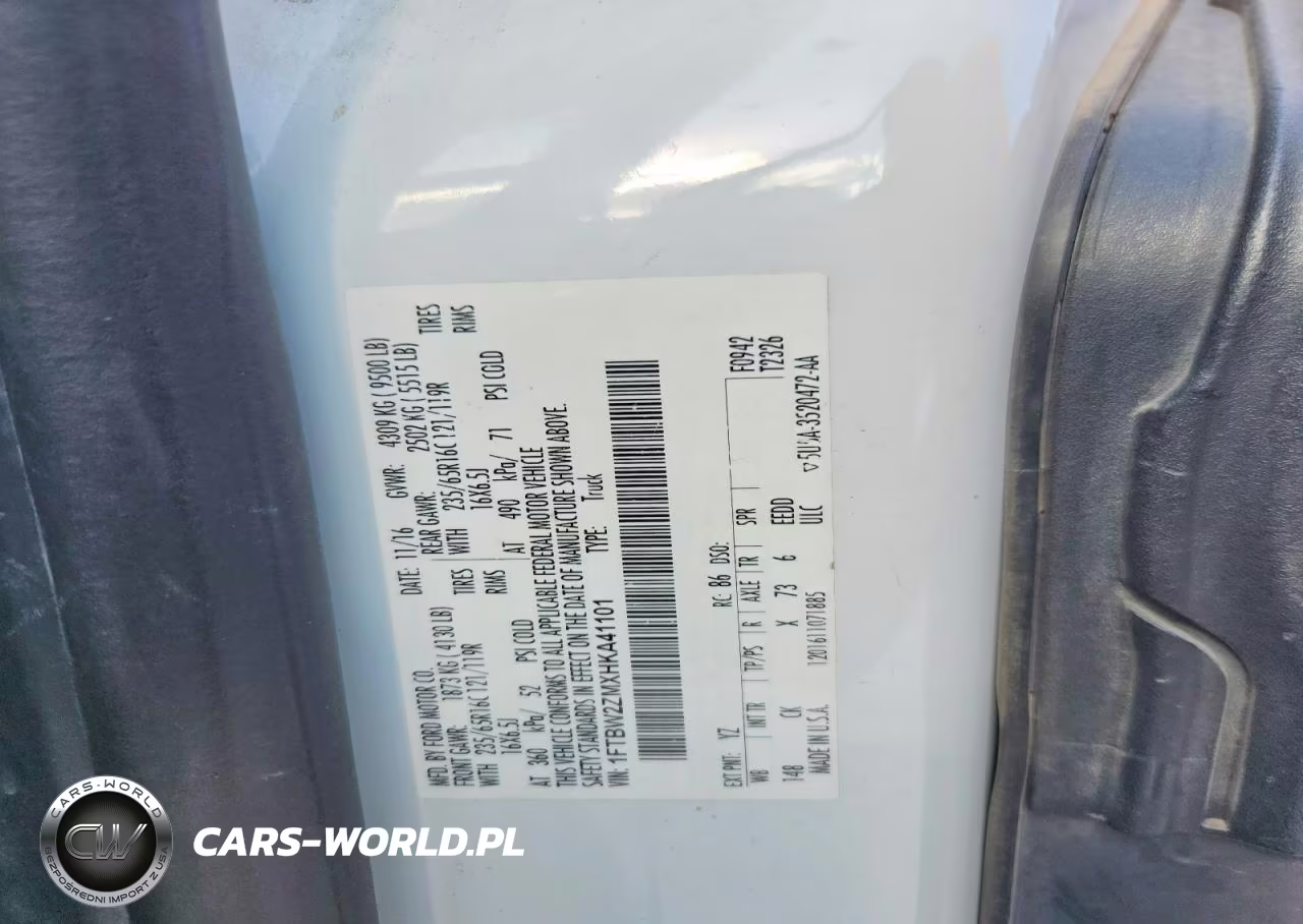 2017 Ford Transit T-350 VIN:1FTBW2ZMXHKA41101 - 13