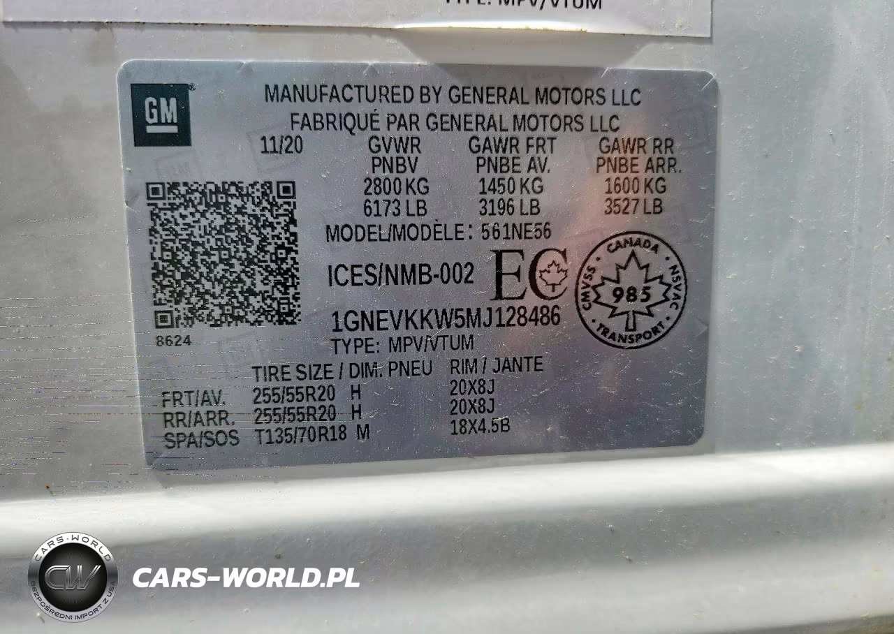 2021 Chevrolet Traverse Premier VIN:1GNEVKKW5MJ128486 - 13