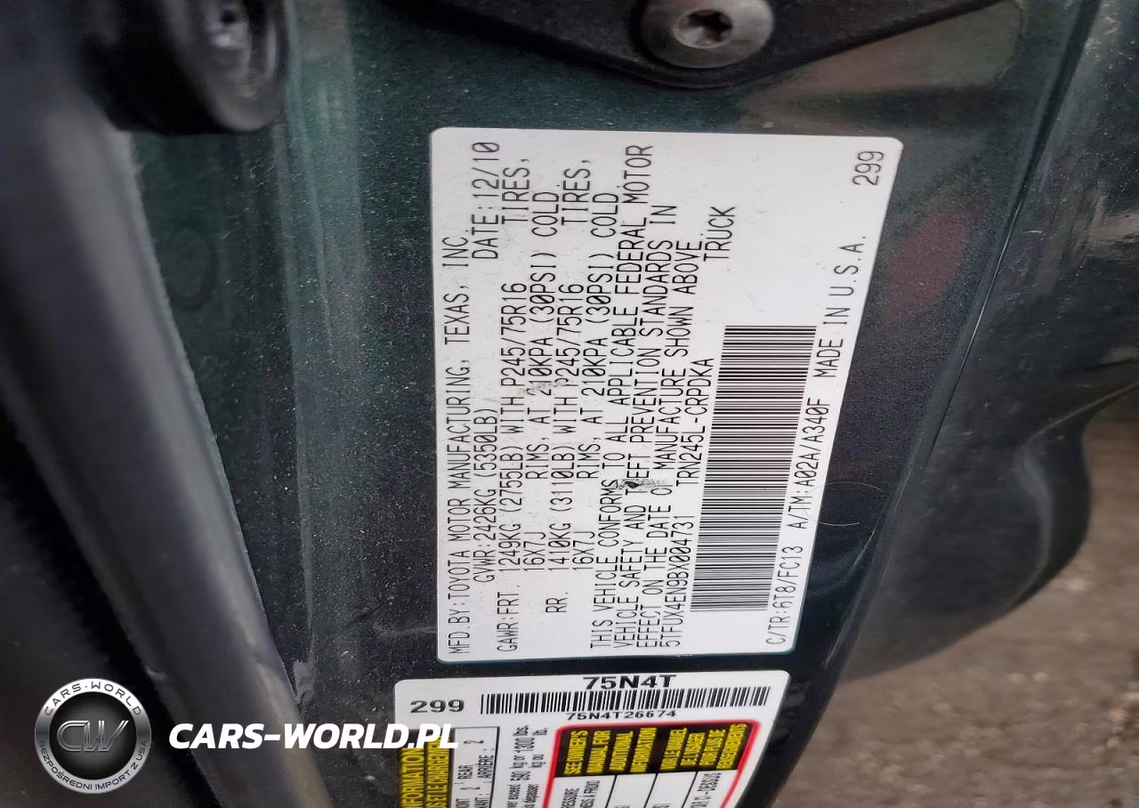 2011 Toyota Tacoma Access Cab VIN:5TFUX4EN9BX004731 - 12