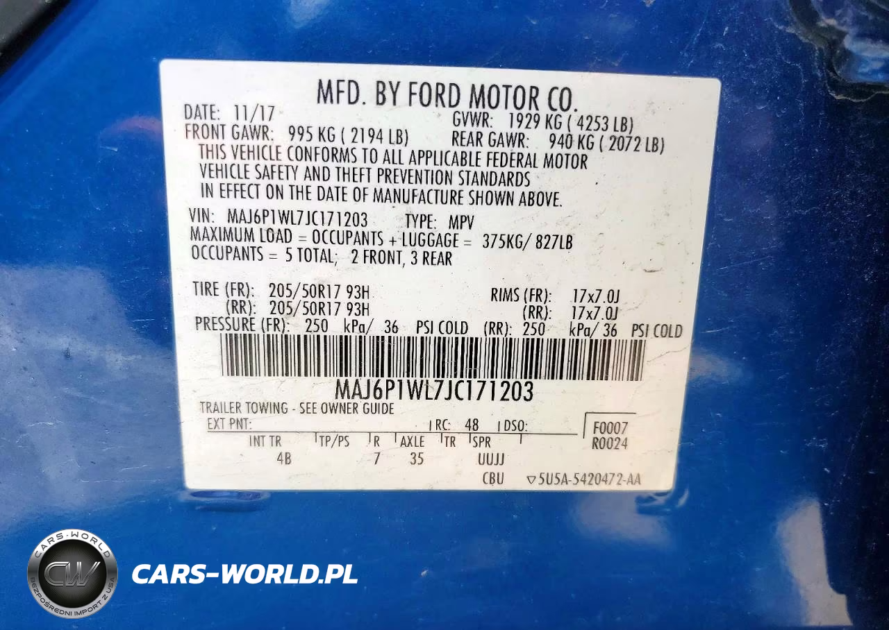 2018 Ford Ecosport Titanium VIN:MAJ6P1WL7JC171203 - 13