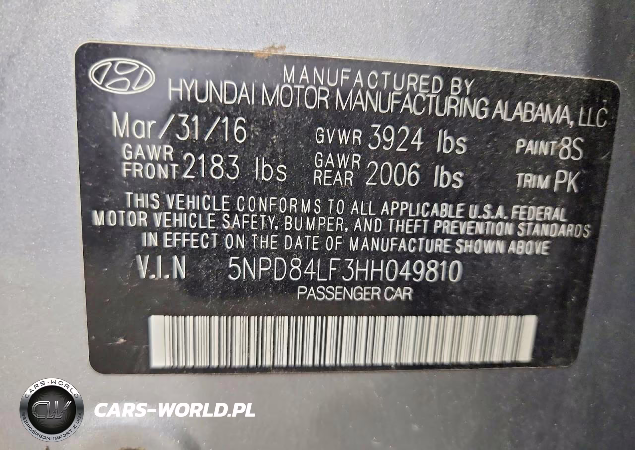 2017 Hyundai Elantra Se VIN:5NPD84LF3HH049810 - 12
