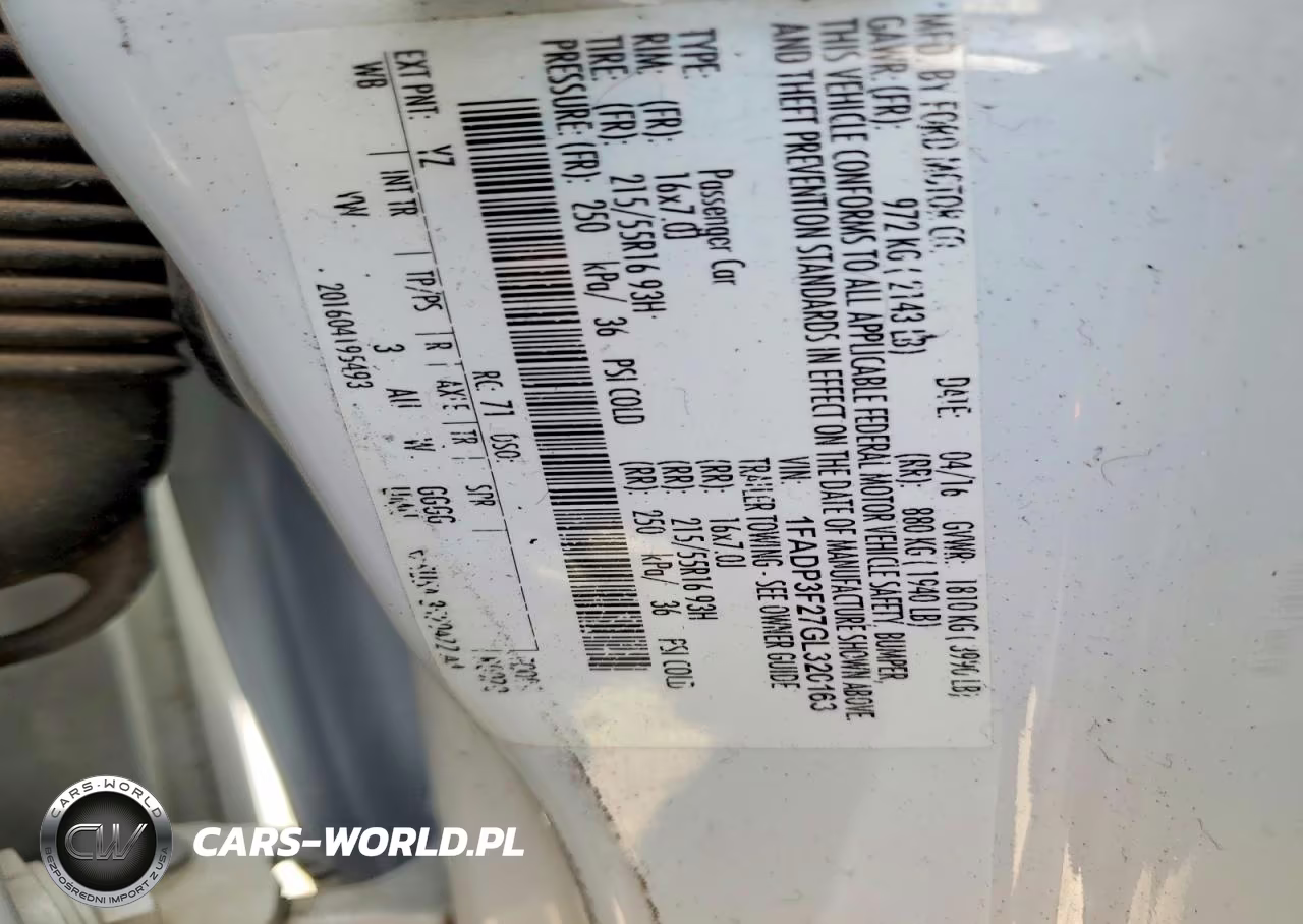 2016 Ford Focus Se VIN:1FADP3F27GL320163 - 12