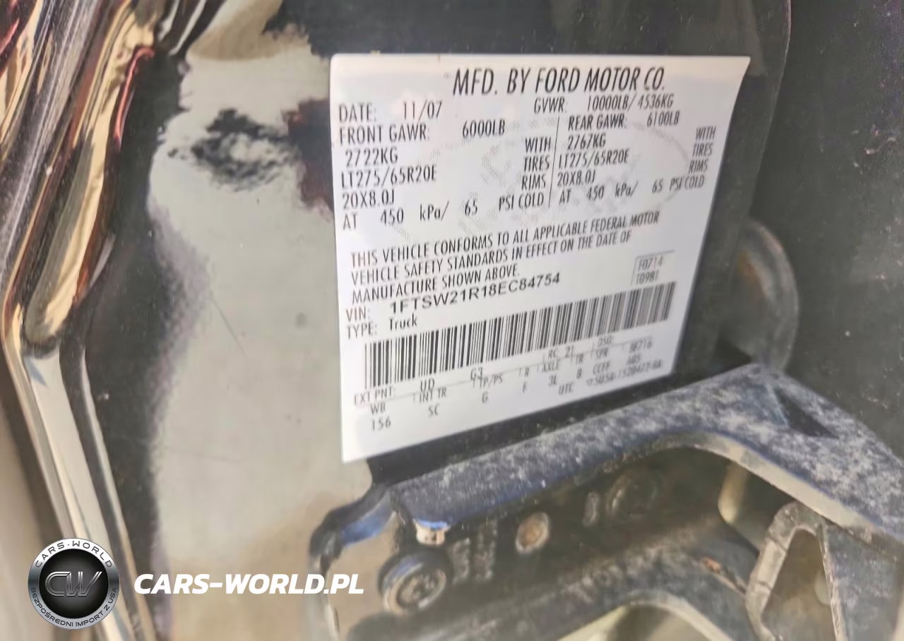 2008 Ford F250 Super Duty VIN:1FTSW21R18EC84754 - 12