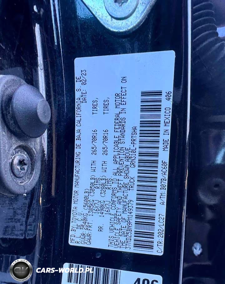 2023 Toyota Tacoma Trd Off-Road VIN:3TMDZ5BN9PM149379 - 10
