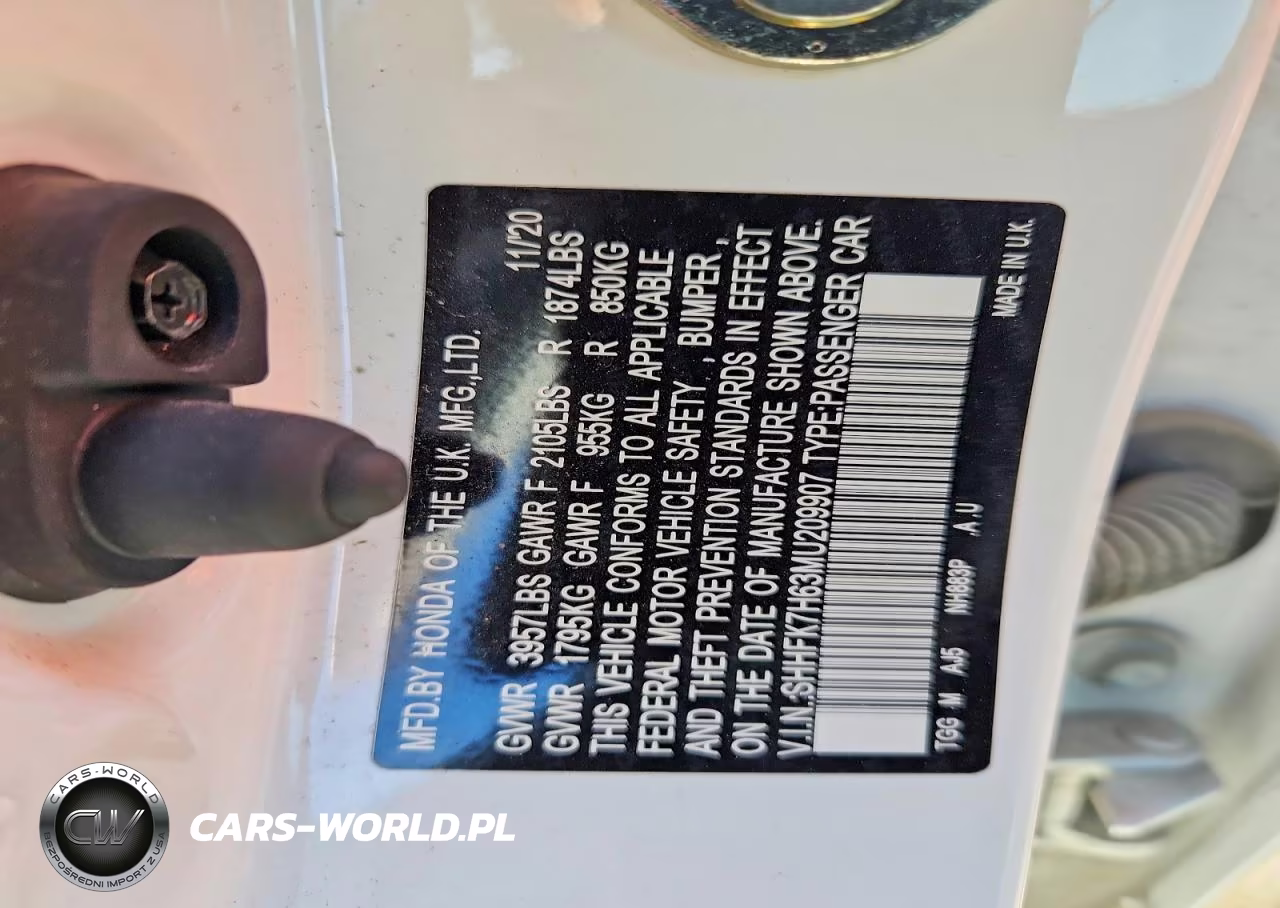 2021 Honda Civic Ex VIN:SHHFK7H63MU209907 - 12