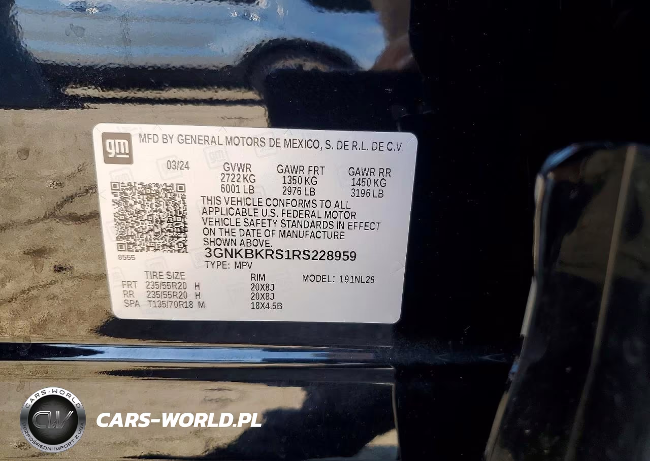 2024 Chevrolet Blazer Rs VIN:3GNKBKRS1RS228959 - 13