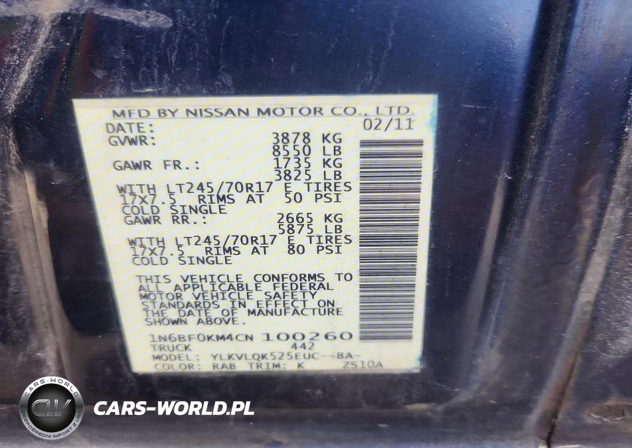 2012 Nissan Nv 1500 Delivery Van VIN:1N6BF0KM4CN100260 - 13