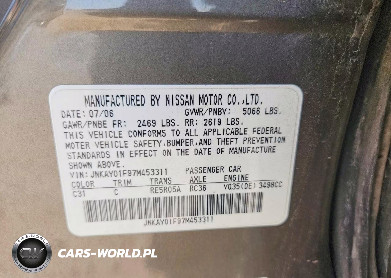 2007 Infiniti M35 X VIN:JNKAY01F97M453311 - 12