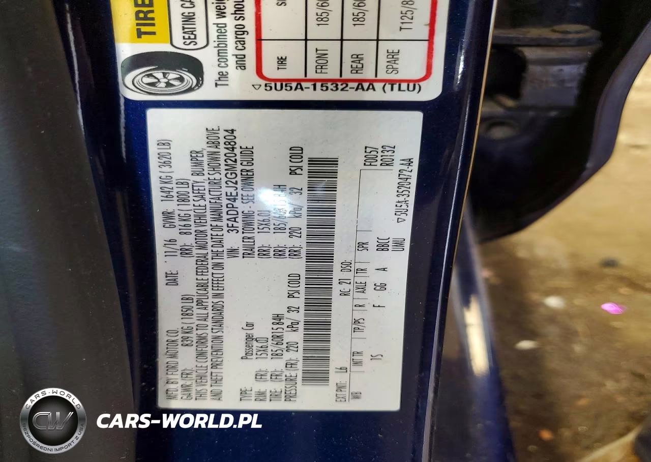 2016 Ford Fiesta Se VIN:3FADP4EJ2GM204804 - 12