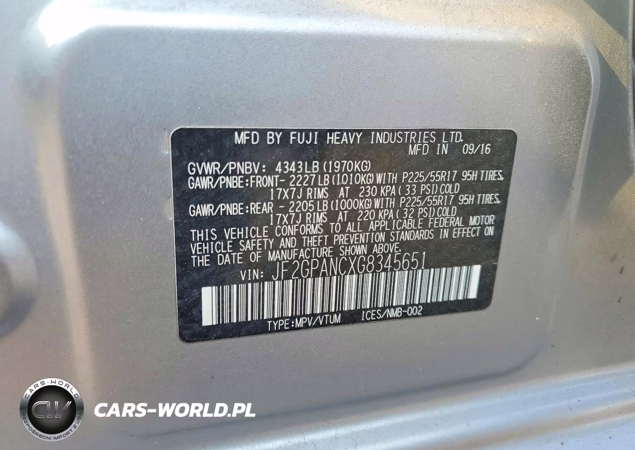 2016 Subaru Crosstrek Limited VIN:JF2GPANCXG8345651 - 13