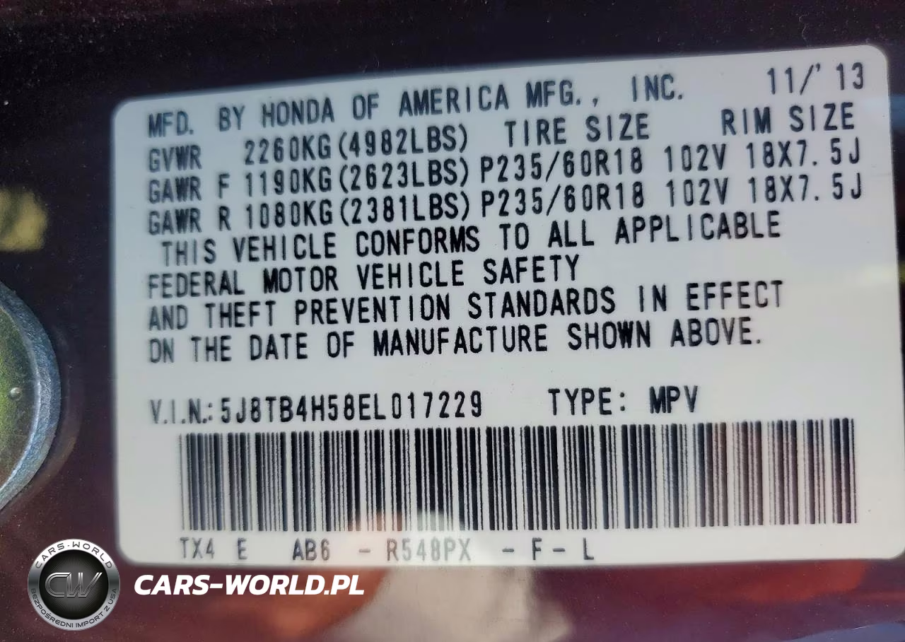 2014 Acura Rdx Technology VIN:5J8TB4H58EL017229 - 13