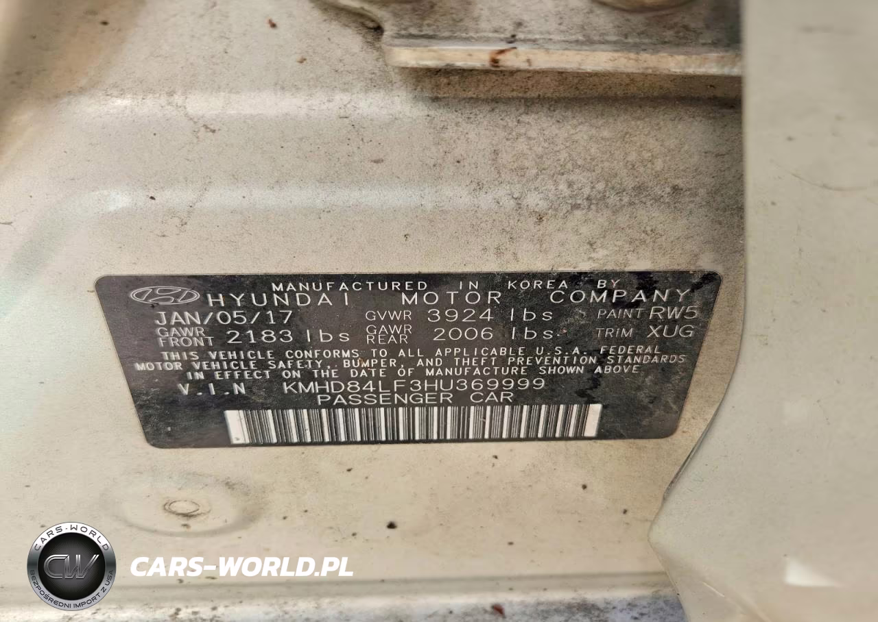 2017 Hyundai Elantra Se VIN:KMHD84LF3HU369999 - 13