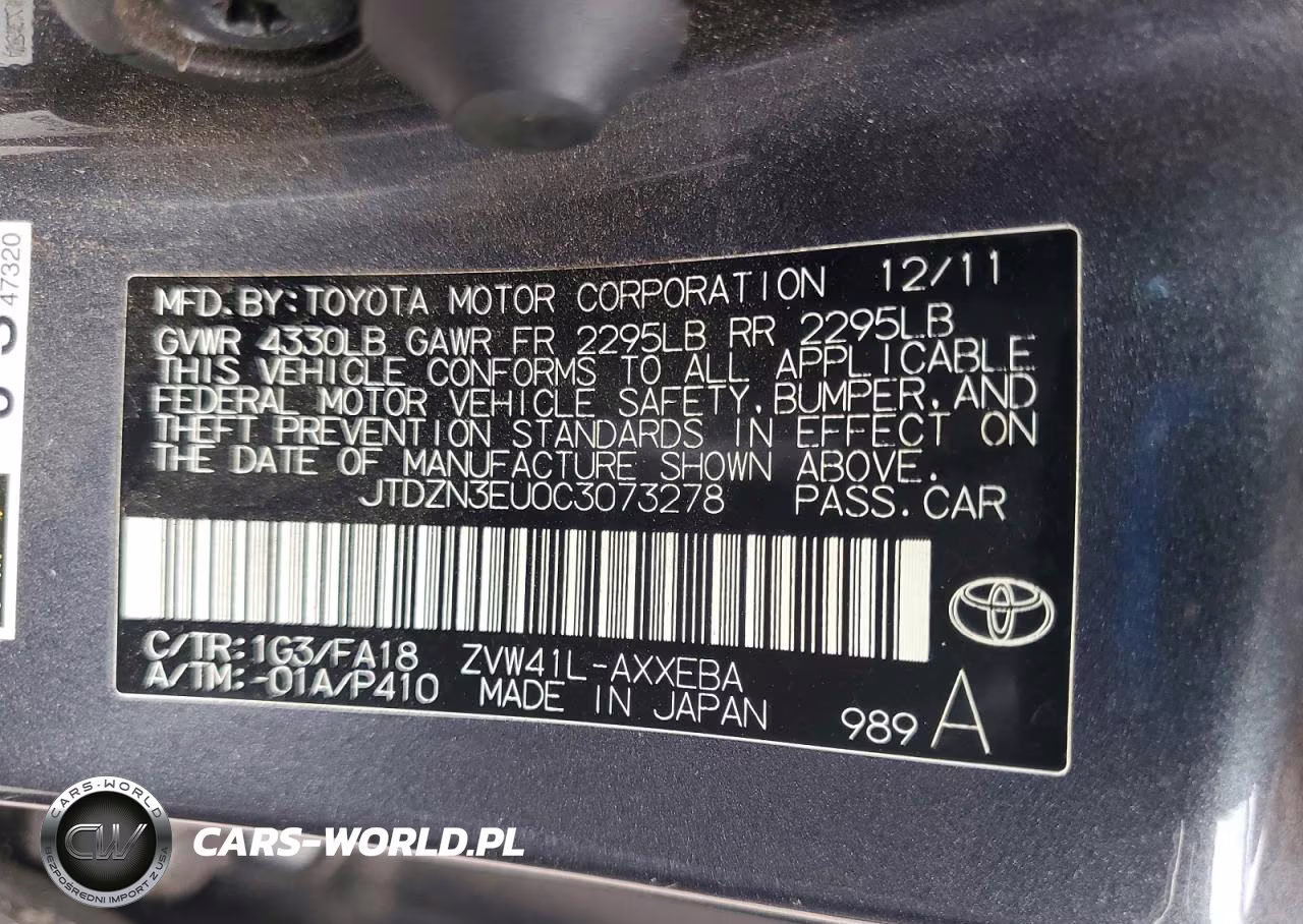 2012 Toyota Prius V Three VIN:JTDZN3EU0C3073278 - 12