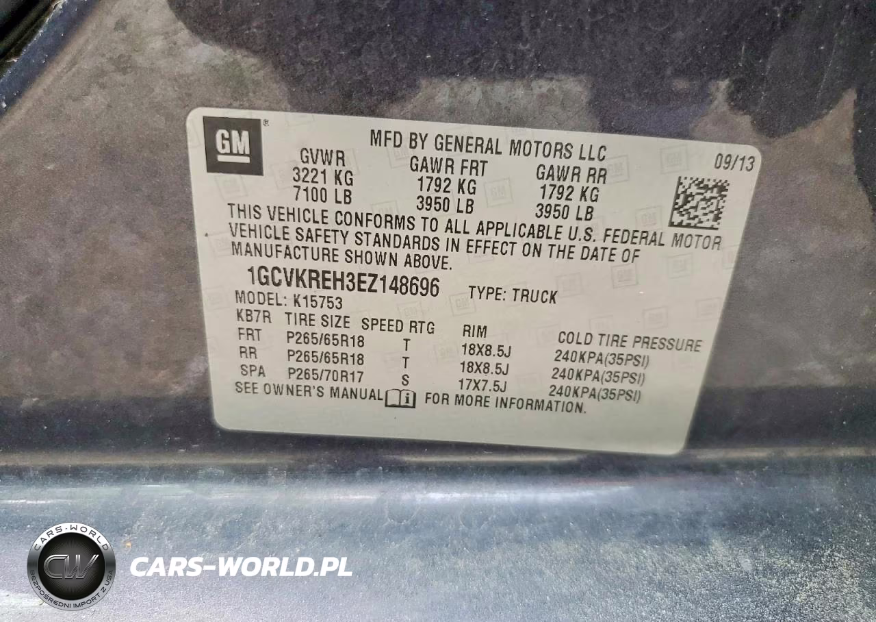2014 Chevrolet Silverado K1500 Lt VIN:1GCVKREH3EZ148696 - 12