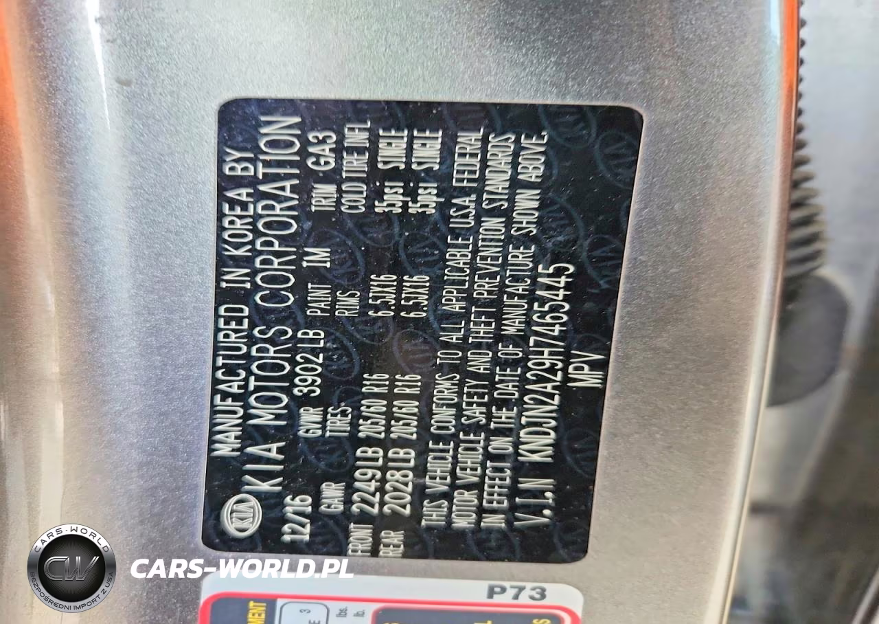2017 Kia Soul Base VIN:KNDJN2A29H7465445 - 12