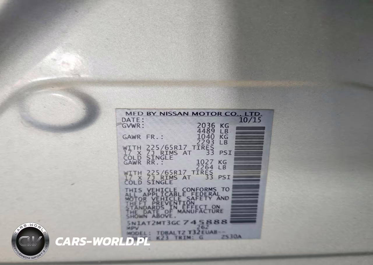 2016 Nissan Rogue Sv VIN:5N1AT2MT3GC745888 - 13