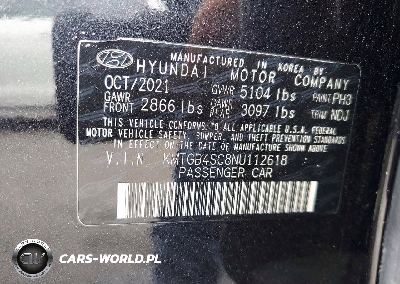 2022 GENESIS G80 2.5T RWD VIN:KMTGB4SC8NU112618 - 12