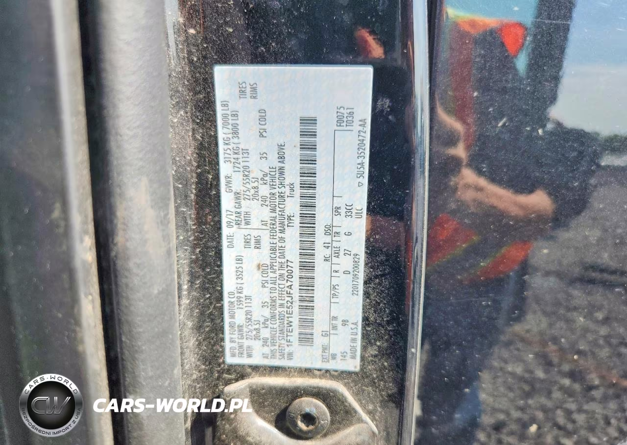 2018 Ford F150 Supercrew VIN:1FTEW1E52JFA70077 - 12