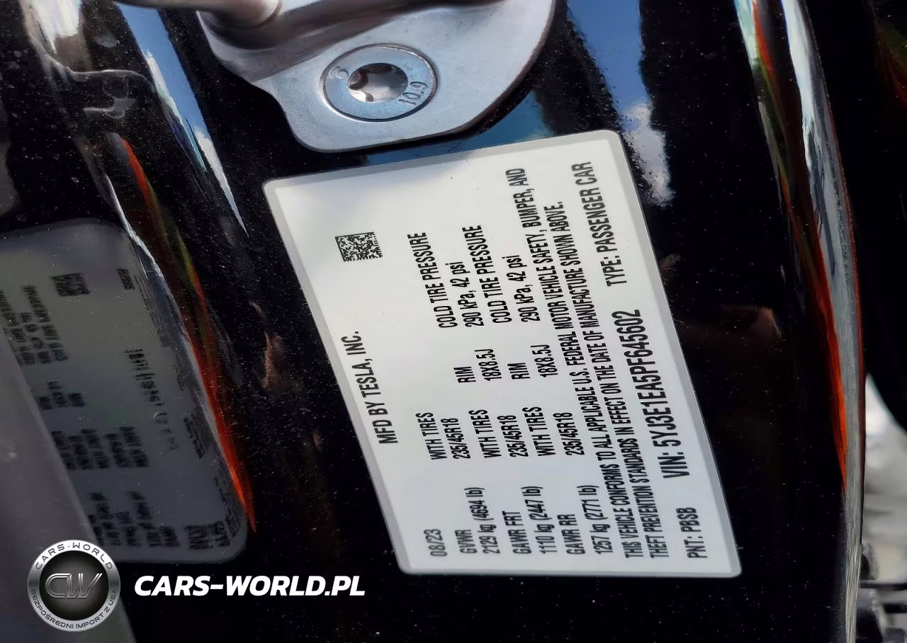 2023 Tesla Model 3 VIN:5YJ3E1EA5PF645602 - 12