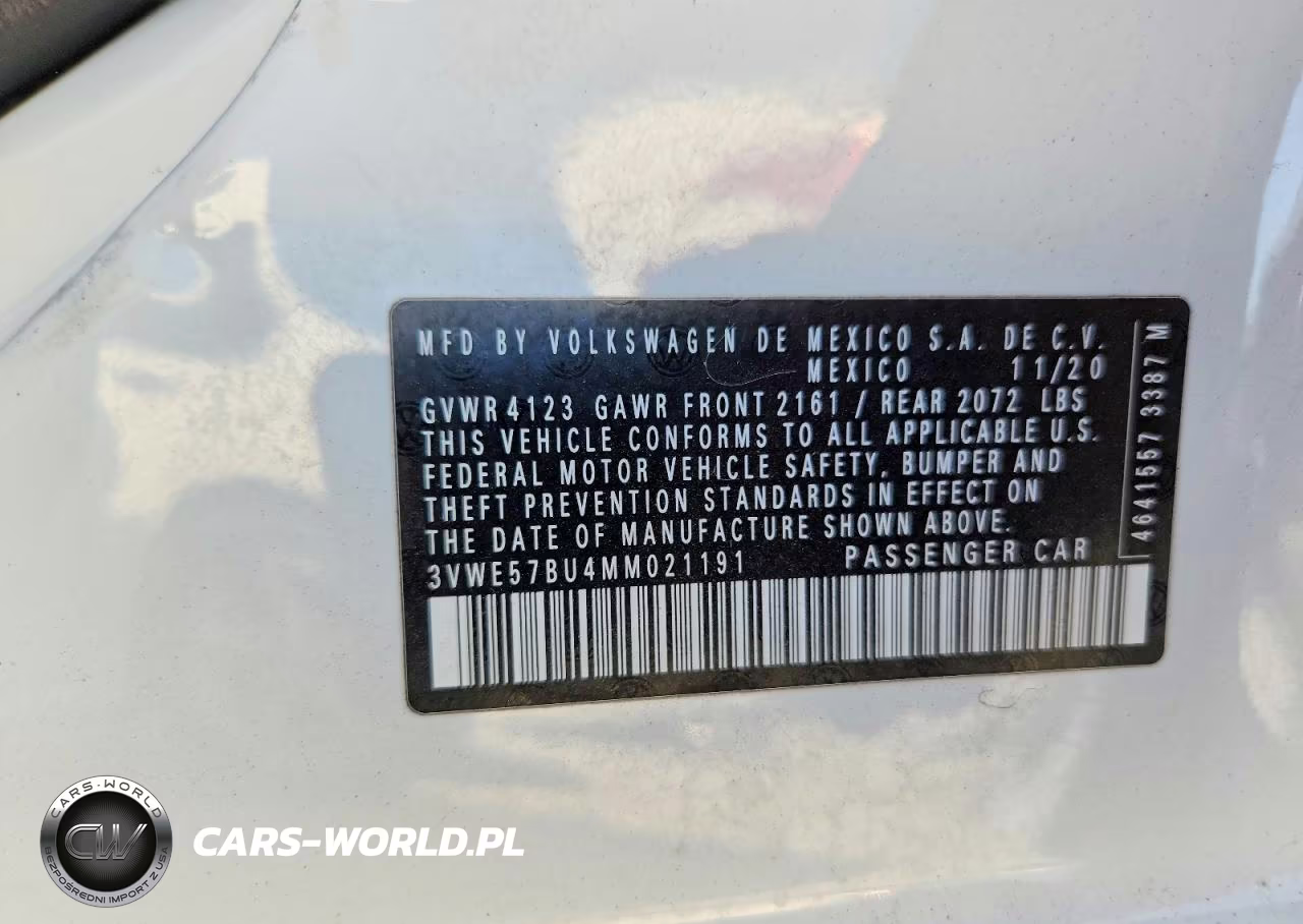 2021 Volkswagen Jetta Sel VIN:3VWE57BU4MM021191 - 12