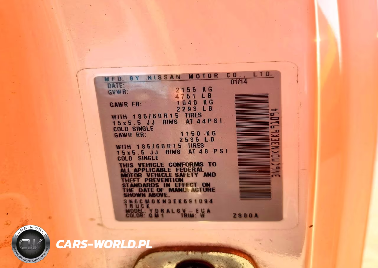 2014 Nissan Nv200 Sv VIN:3N6CM0KN3EK691094 - 13