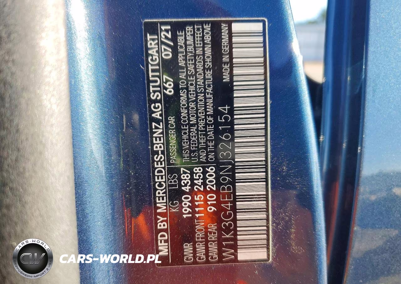 2022 Mercedes-Benz A 220 VIN:W1K3G4EB9NJ326154 - 12