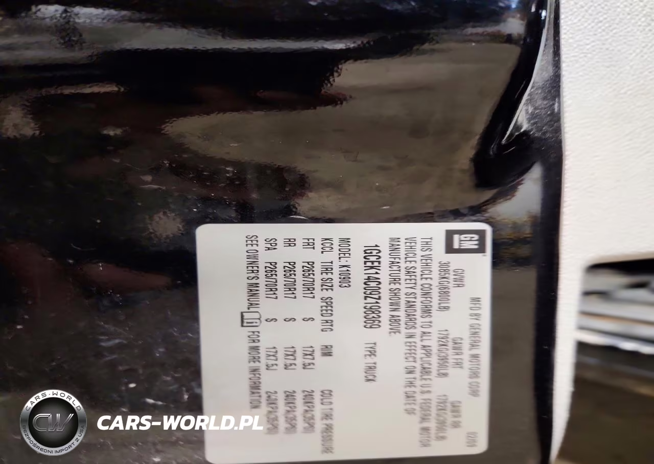 2009 Chevrolet Silverado K1500 VIN:1GCEK14C09Z198369 - 12