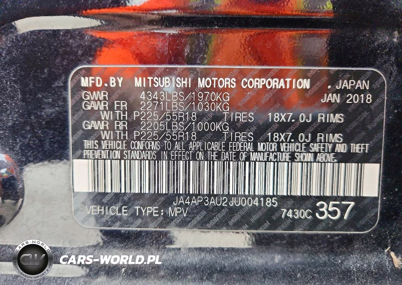 2018 Mitsubishi Outlander Sport Es VIN:JA4AP3AU2JU004185 - 13