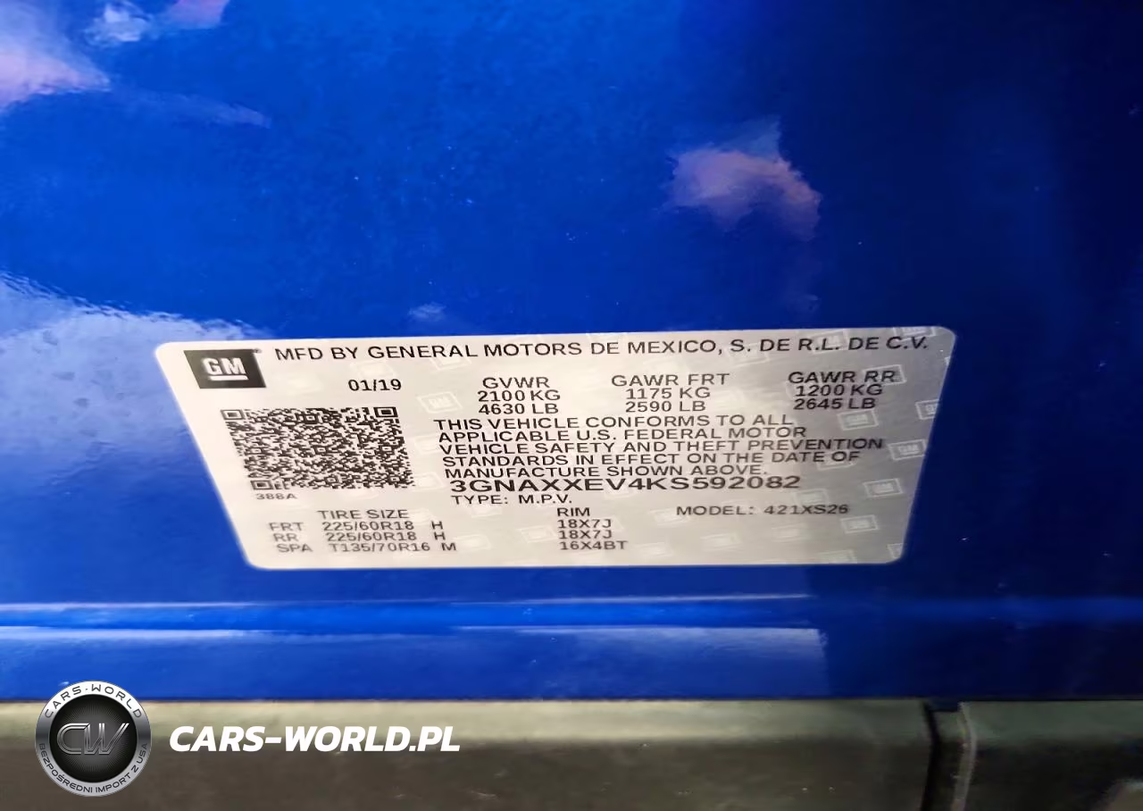 2019 Chevrolet Equinox Premier VIN:3GNAXXEV4KS592082 - 14