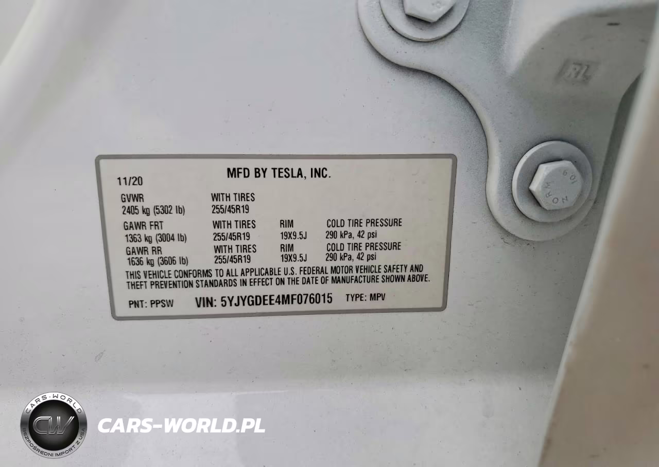 2021 Tesla Model Y VIN:5YJYGDEE4MF076015 - 12