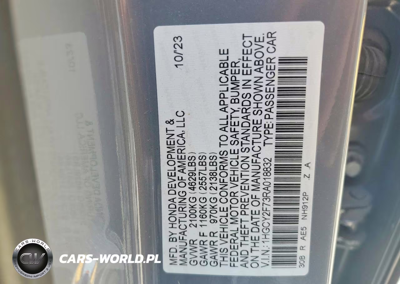 2024 Honda Accord Hybrid Sport-L VIN:1HGCY2F73RA018832 - 12