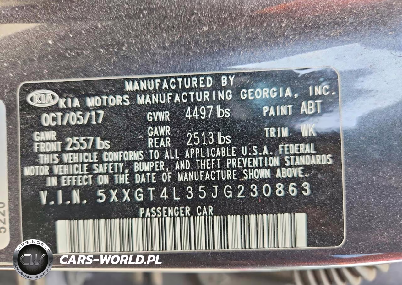 2018 Kia Optima S VIN:5XXGT4L35JG230863 - 12