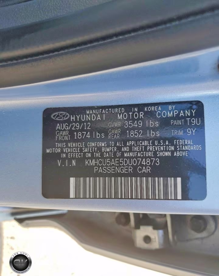 2013 Hyundai Accent Se VIN:KMHCU5AE5DU074873 - 12