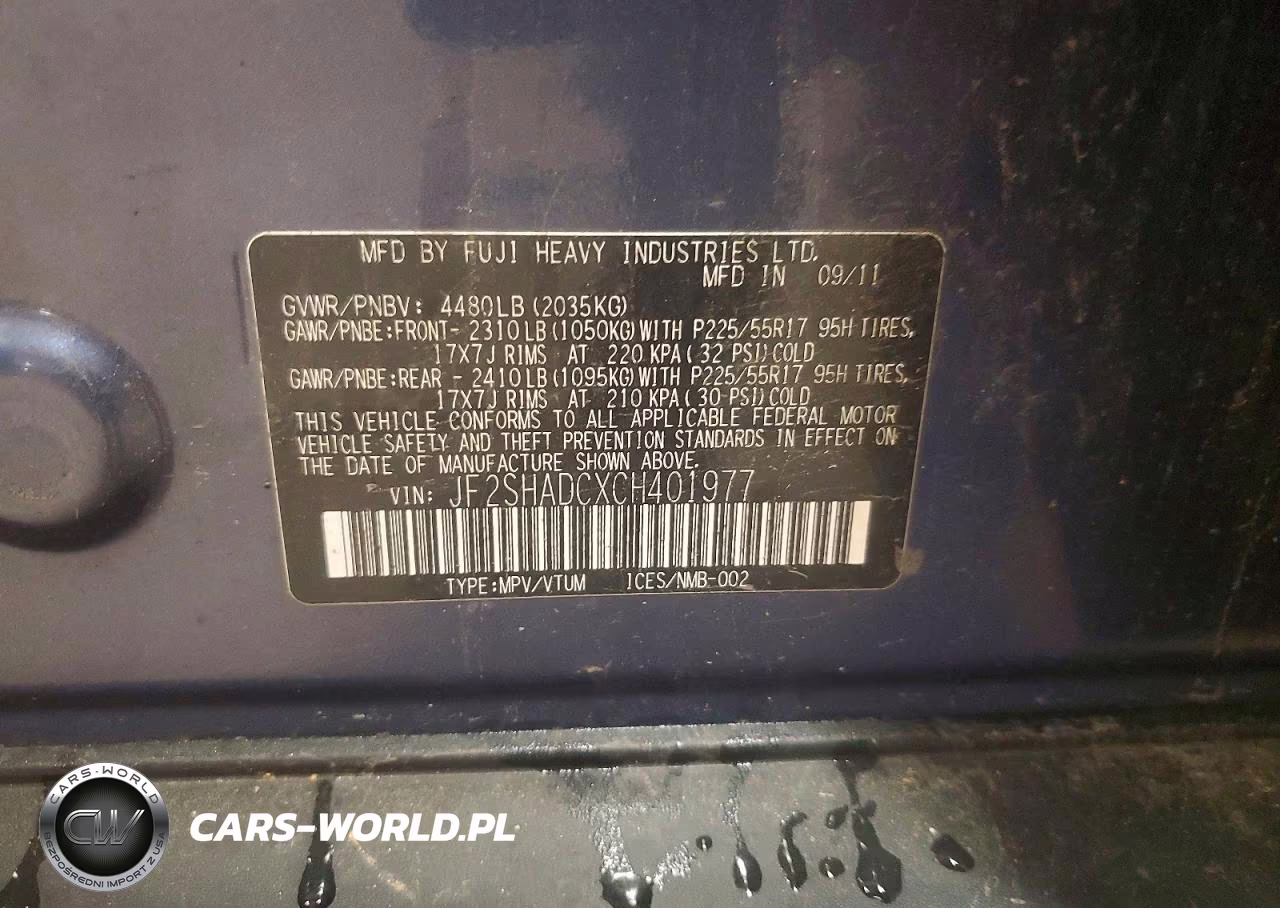 2012 Subaru Forester 2.5X Premium VIN:JF2SHADCXCH401977 - 13