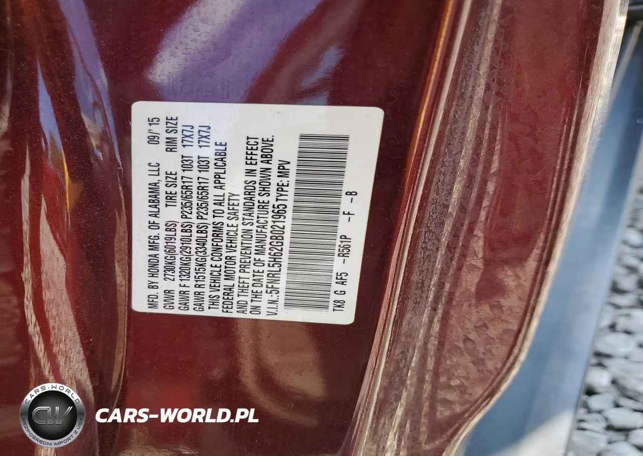 2016 Honda Odyssey Exl VIN:5FNRL5H62GB021965 - 13