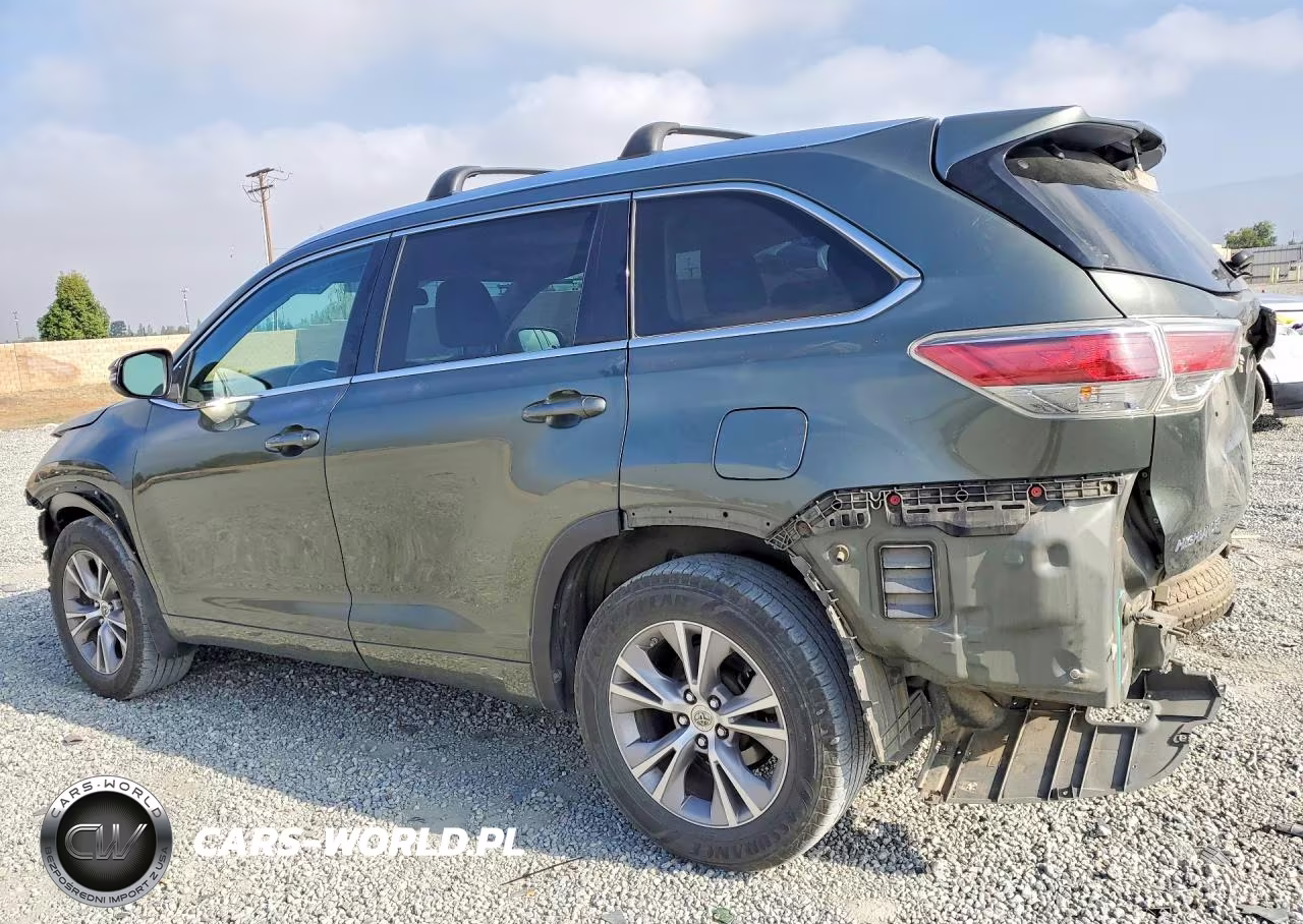 2014 Toyota Highlander Xle VIN:5TDJKRFH9ES038721 - 2