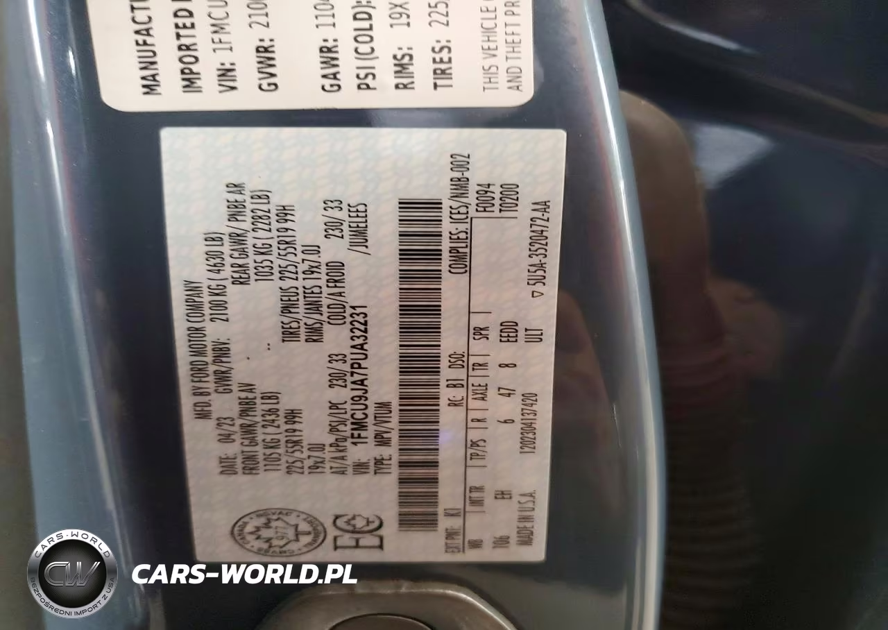 2023 Ford Escape VIN:1FMCU9JA7PUA32231 - 12