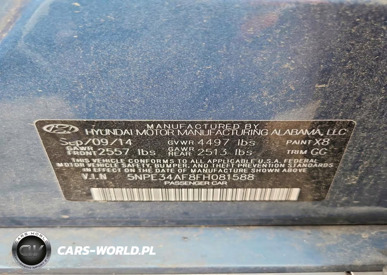 2015 Hyundai Sonata Sport VIN:5NPE34AF8FH081588 - 12