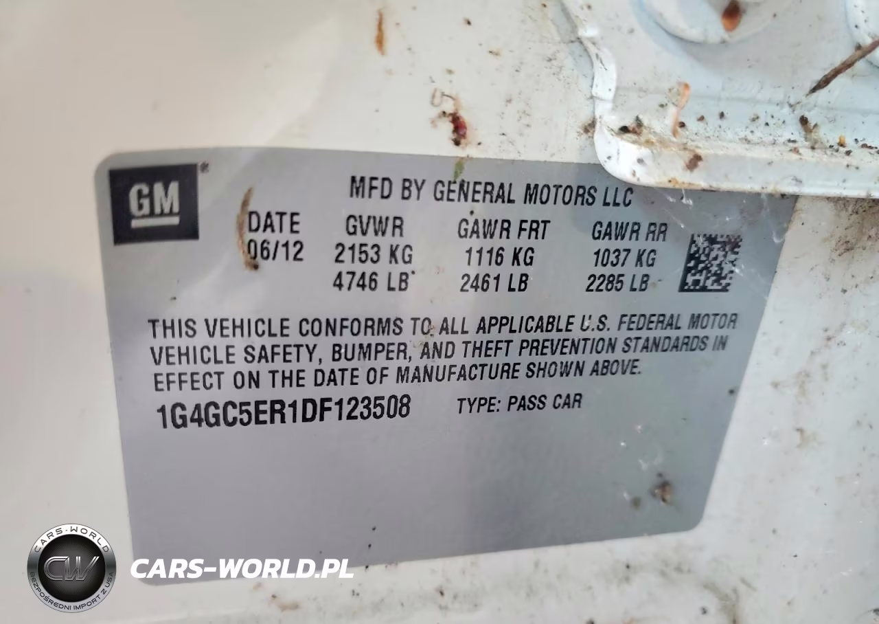 2013 Buick Lacrosse VIN:1G4GC5ER1DF123508 - 12