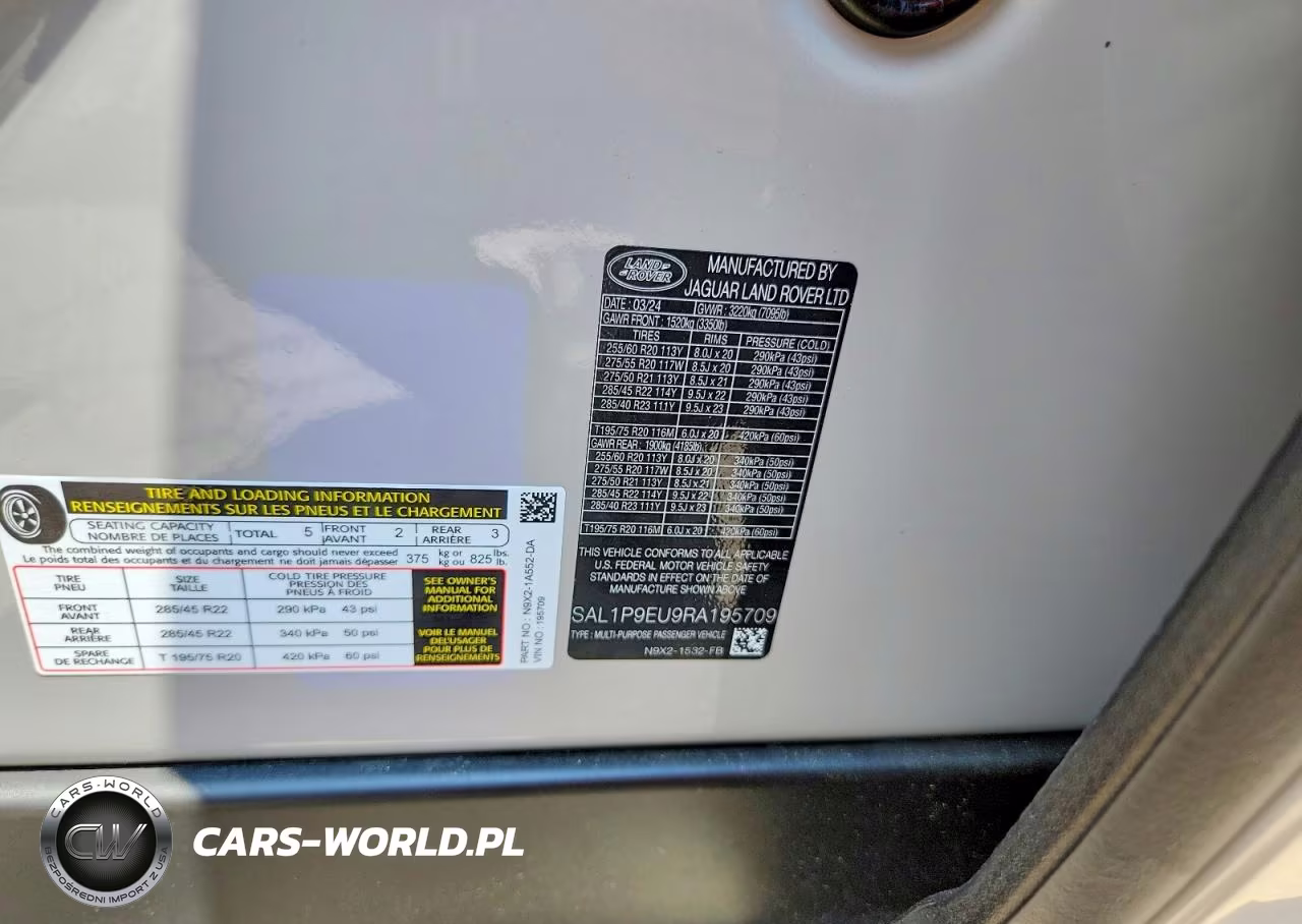 2024 Land Rover Range Rover Sport Se VIN:SAL1P9EU9RA195709 - 12
