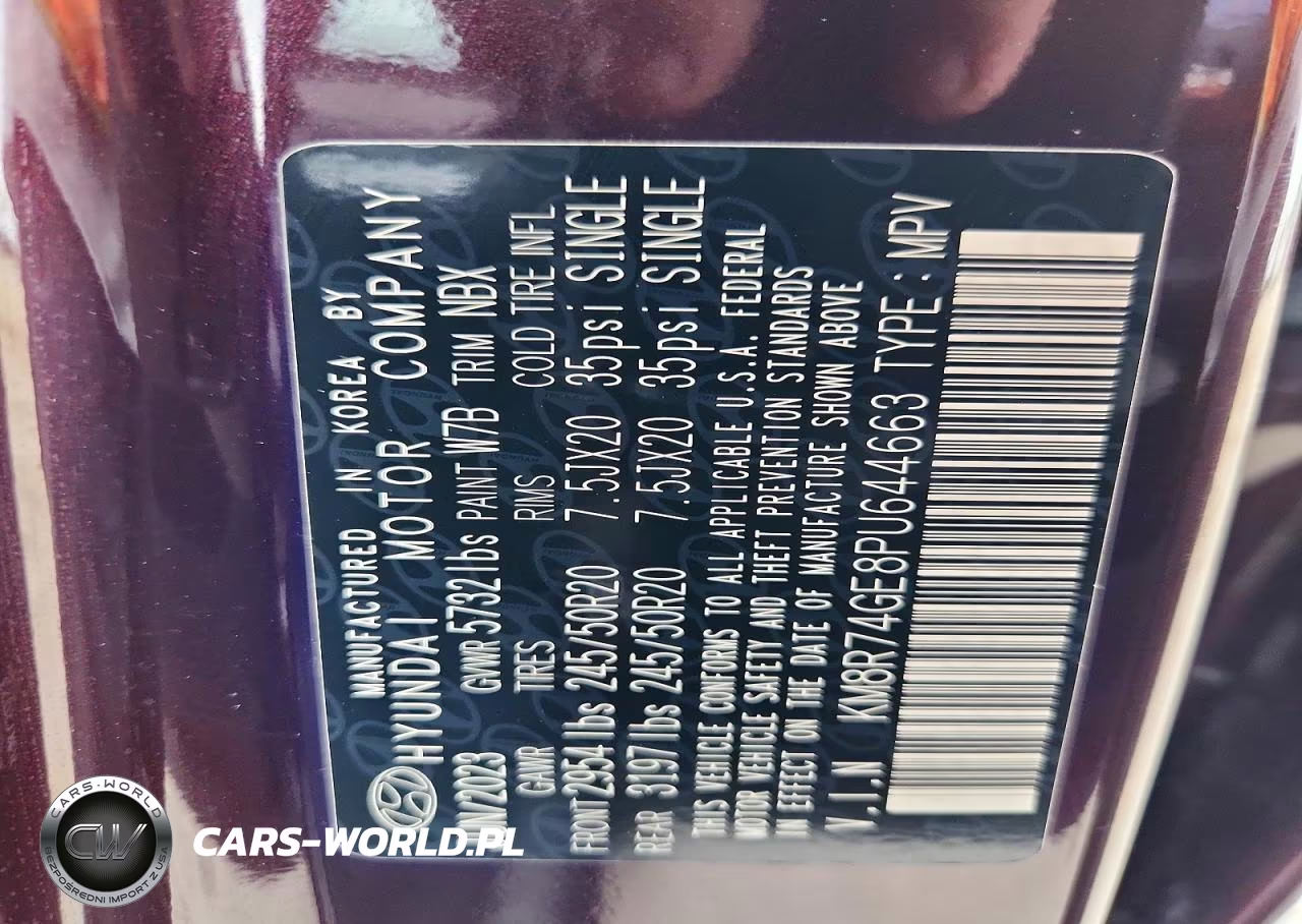 2023 Hyundai Palisade Calligraphy VIN:KM8R74GE8PU644663 - 13