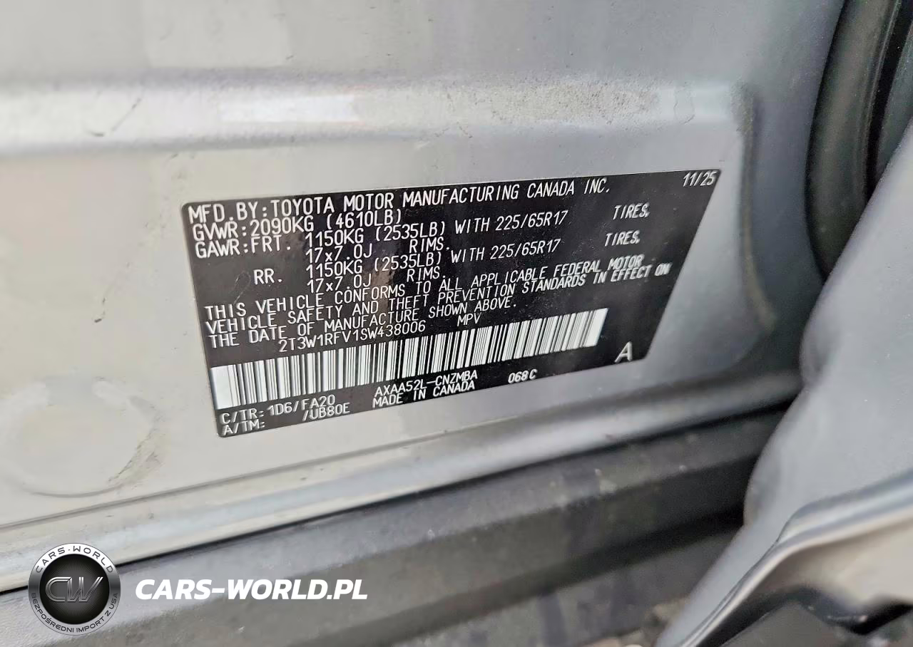 2025 Toyota Rav4 Xle VIN:2T3W1RFV1SW438006 - 13