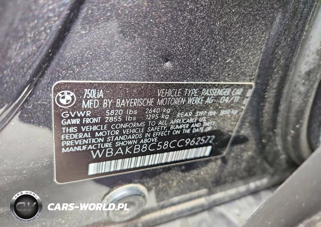 2012 BMW Alpina B7 VIN:WBAKB8C58CC962572 - 13